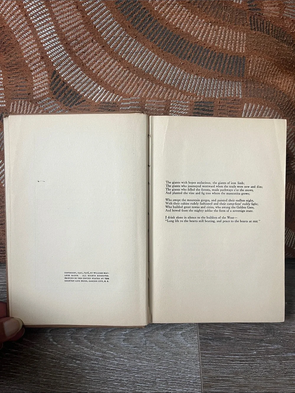 Bonanza Hardcover Book - William McLEOD Raine 1921